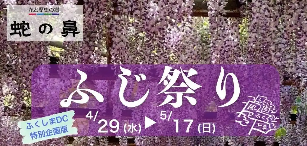 【福島県本宮市】蛇の鼻「ふじ祭り ふくしまDC特別版」開催！