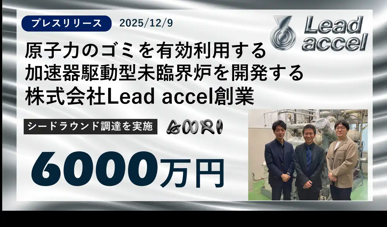 株式会社Lead accelの創業と資金調達のお知らせ