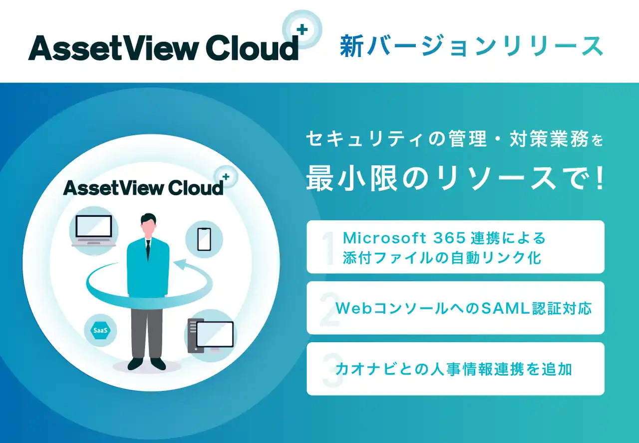 【ハンモック】 統合型IT運用管理「AssetView」シリーズの新ブランド「AssetView Cloud ＋」、 新バージョンをリリース