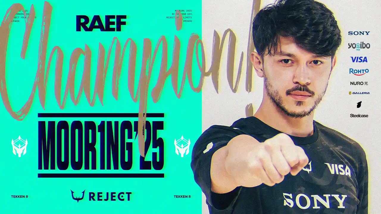 【株式会社REJECT】 プロeスポーツチーム「REJECT」 TEKKEN部門のRaefが『MOOR1NG 2025』で優勝