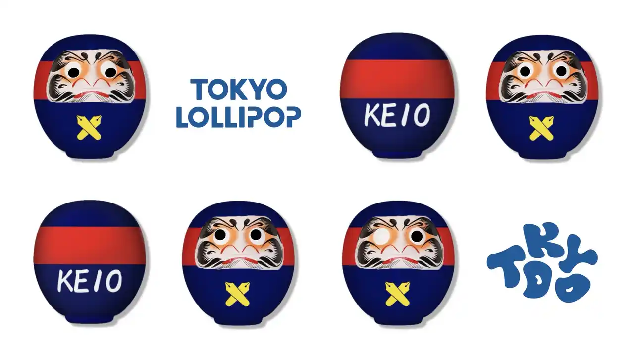 慶應義塾大学×TOKYOLOLLIPOP『KEIO高崎だるま』大好評発売中!!