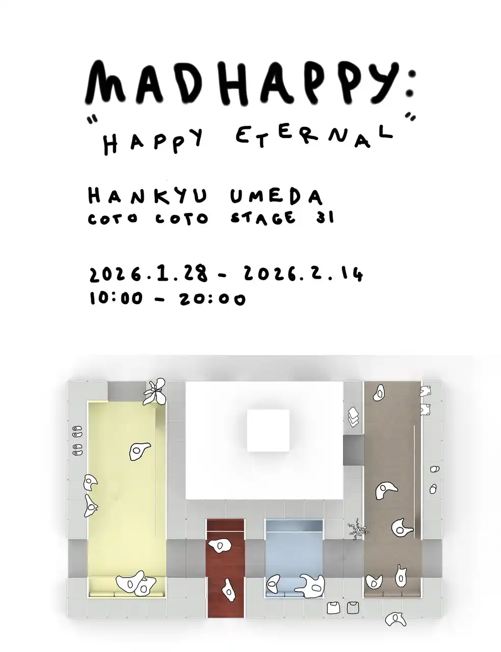 【株式会社Madhappy Japan】 LA発ブランド「Madhappy」が関西初のポップアップストアを阪急うめだ本店にて開催