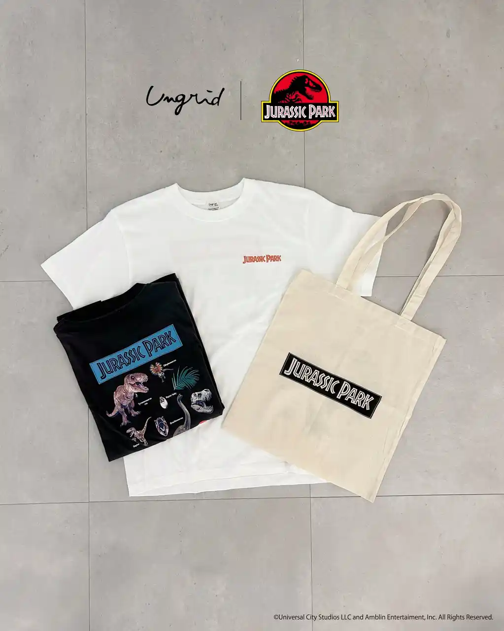 【MARK STYLER】 「Ungrid(アングリット)」世界中で愛され続ける『JURASSIC PARK（ジュラシック・パーク）』と初のコラボレーション！別注アイテムを8月7日に発売