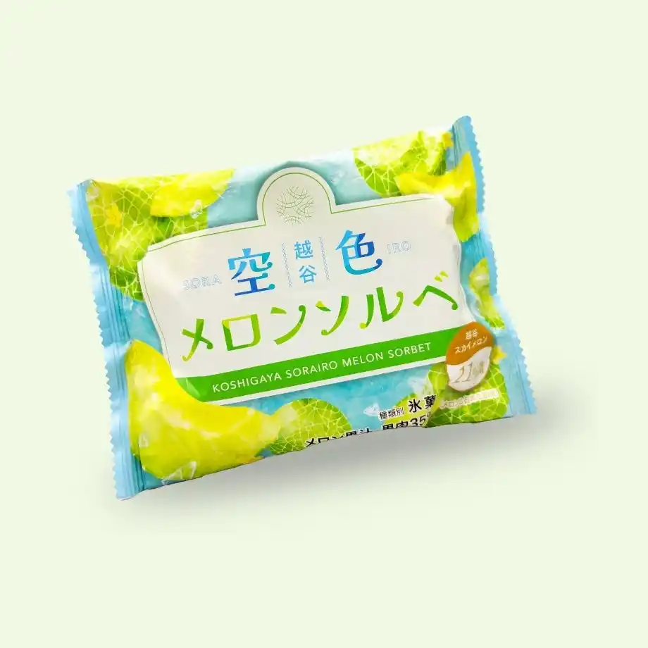 【株式会社わこー】 期間限定で「埼玉県越谷市で地域特産のメロンを使用した『メロンソルベ』を販売開始！