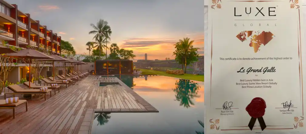 【株式会社ベルーナ】 スリランカのホテル「ルグラン・ゴール」、LUXE Global Awards 2025を受賞