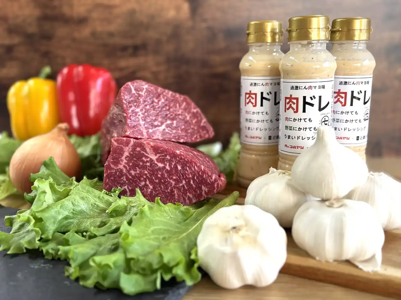 【株式会社コバヤシ】 危険なうまさ。にんにく×マヨの“背徳ドレッシング”『肉ドレ過激にん肉マヨ味七代目こばやし』新発売！！