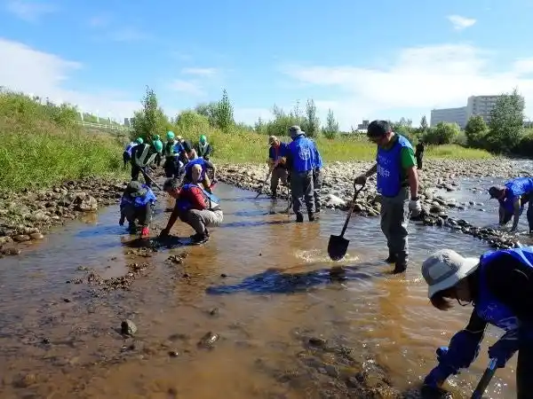 【イオン株式会社】 北海道の持続可能なサケ資源を守るため「豊平川のサケ産卵環境改善活動」を９月７日（日）に実施します