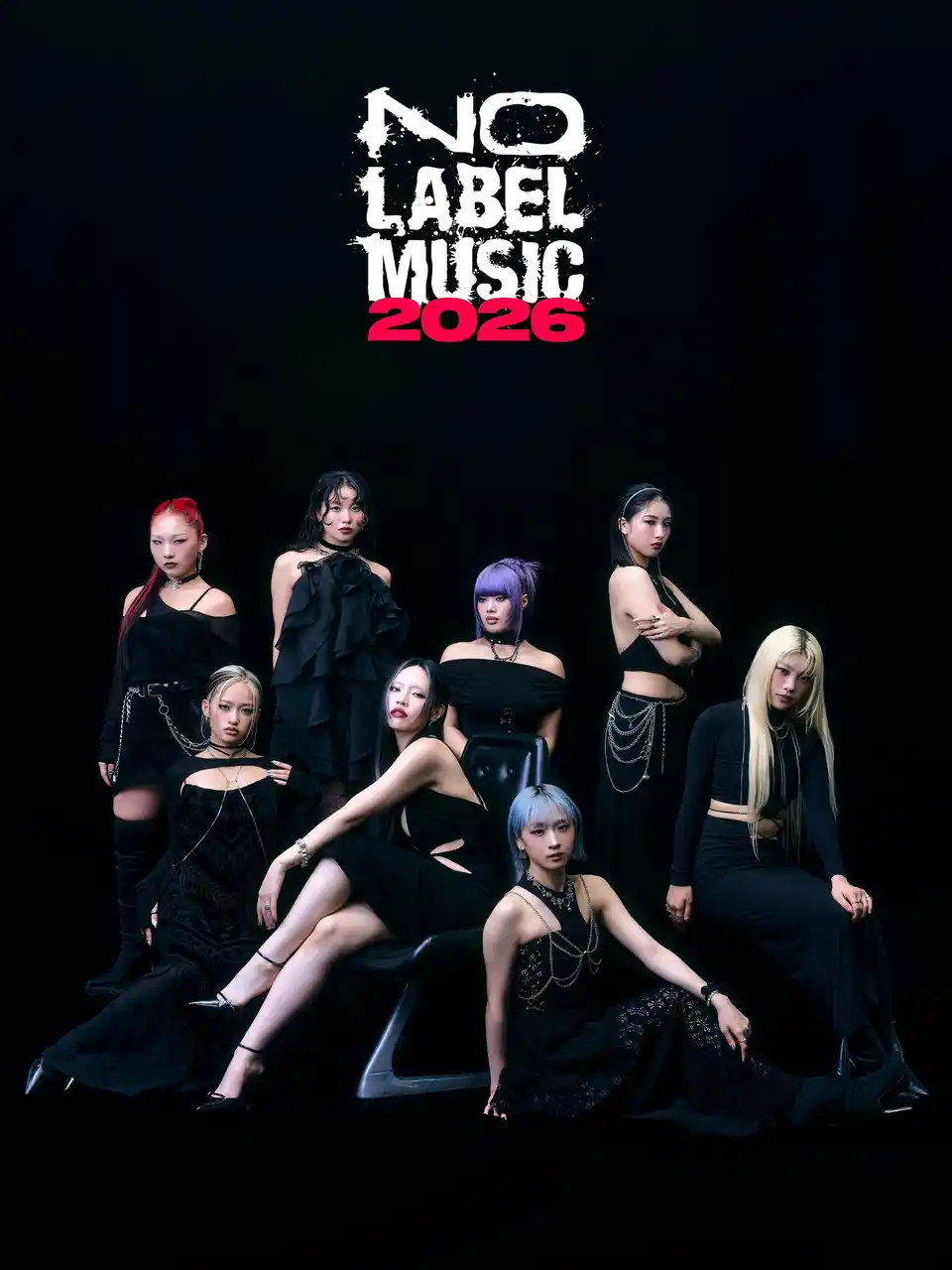 ちゃんみな主宰によるNO LABEL MUSIC新年にブランドビジュアル＆映像を発表！ちゃんみなとHANA、8名がそろい踏み！