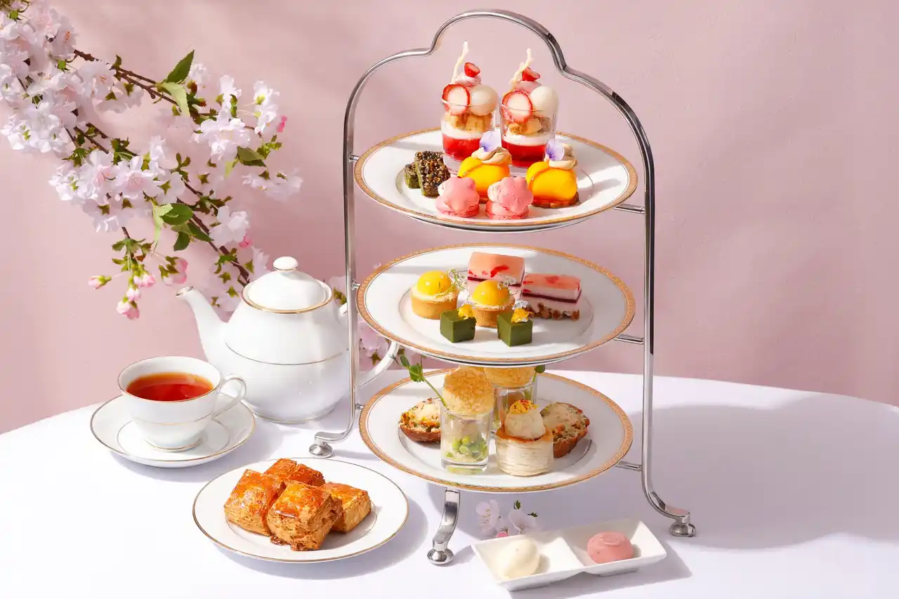 【ホテルニューグランド】和洋折衷な味わいで美しい横浜の“春”を表現「春のアフタヌーンティー」（ロビーラウンジ ラ・テラス）