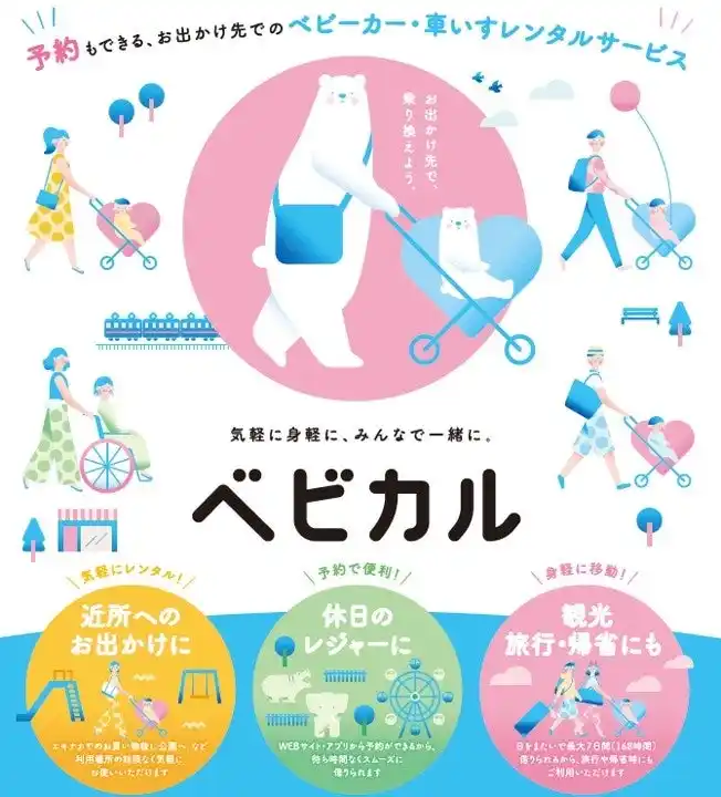 【株式会社ジェイアール東日本企画】 ベビーカーレンタルサービス「ベビカル」　長瀞町観光案内所でサービス開始！