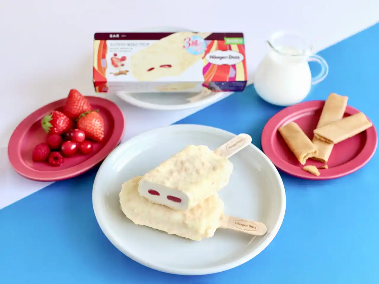 【ハーゲンダッツ ジャパン株式会社】 ハーゲンダッツこだわりのミルクと爽やかな味わいのミックスベリーが織り成すハーモニー　バー『ミックスベリー＆ミルク クランチ』7月8日(火)より期間限定新発売！