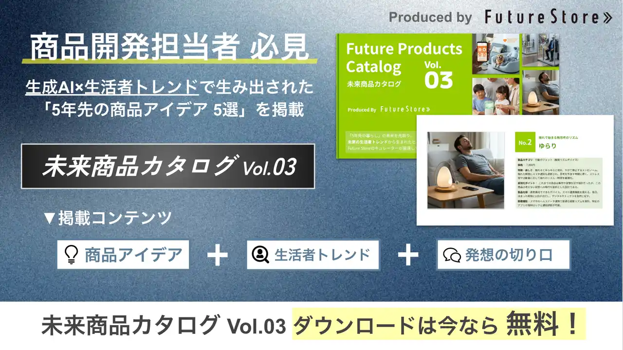 【SEEDER株式会社】 【大好評第3弾】未来のヒット商品を先取る「未来商品カタログvol.3」無料公開