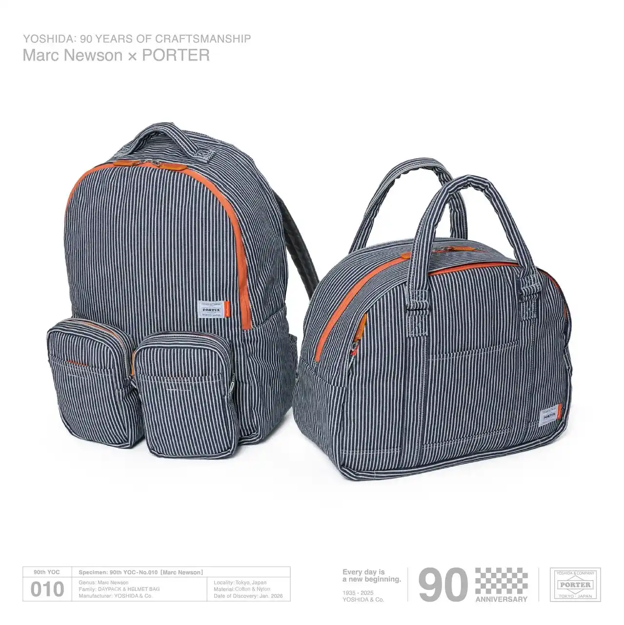【吉田カバン】 YOSHIDA & Co. 90th Anniversary Project 010「Marc Newson × PORTER」を発売します。