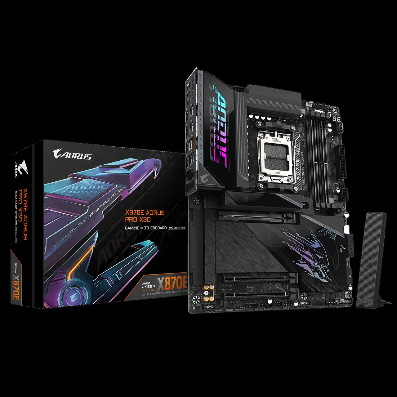 【株式会社ニューエックス】 GIGABYTEより、AMD X870E チップセット搭載 ATX 黒色マザーボード「X870E AORUS PRO X3D」発売