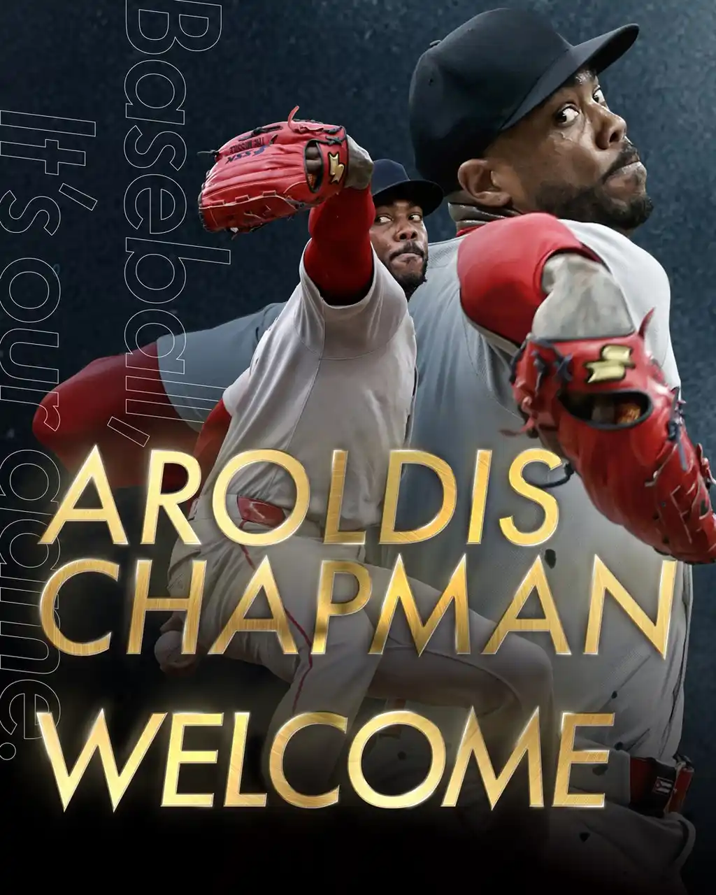 【株式会社エスエスケイ】 【SSK】“人類最速左腕”アロルディス・チャップマン選手とアドバイザー契約を締結。