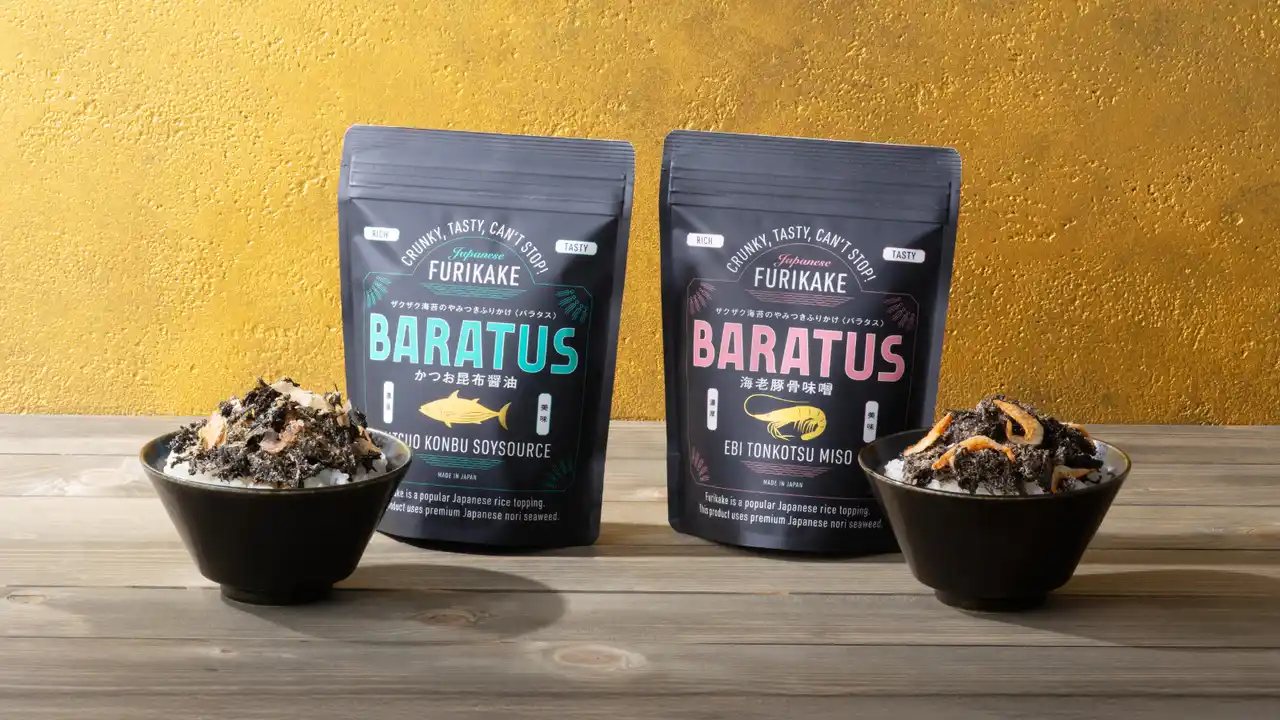 仙台駅で“月１万個”売れる「海苔とナッツの濃厚おつまみ BARATZ（バラッツ）」の姉妹商品が12/21新登場！“最高級ばらのり”を使った新感覚ふりかけ「BARATUS（バラタス）」