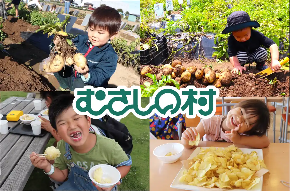 【遊園地むさしの村】自分で掘ったじゃがいもを使ってポテチやじゃがバタを作ろう！11/30(日)・12/6(土)・7(日)「ポテトチップス作り」12/13(土)・14(日)「じゃがバター作り」開催！