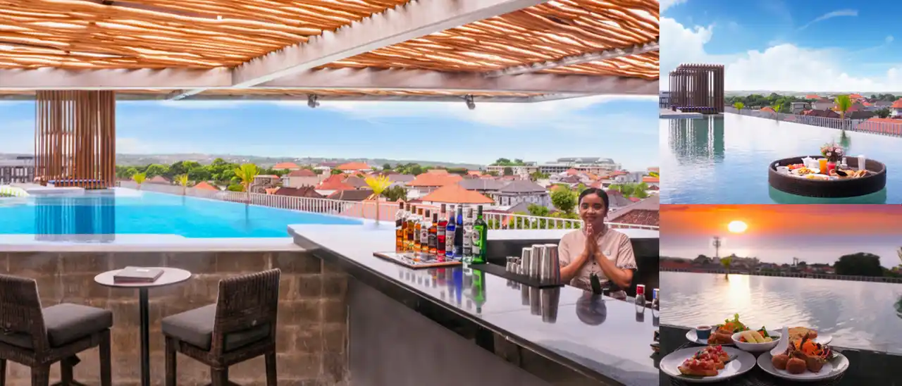 【株式会社エイチ・アイ・エス】 ウォーターマーク ホテル＆スパ バリ ジンバラン　ルーフトッププールを改装、ルーフトップバーをリニューアルオープン