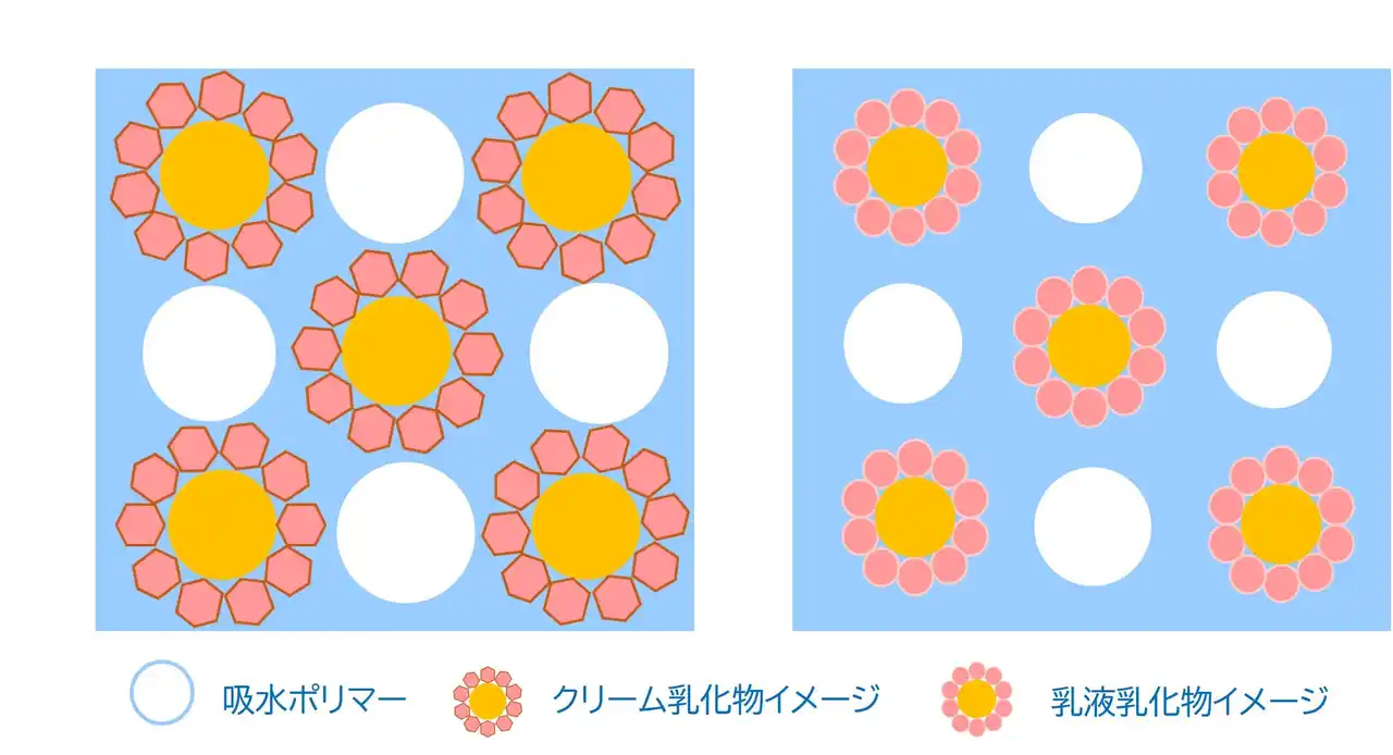 【株式会社ナリス化粧品】 吸水ポリマー配合のサラサラ日焼け止め、乳液処方確立