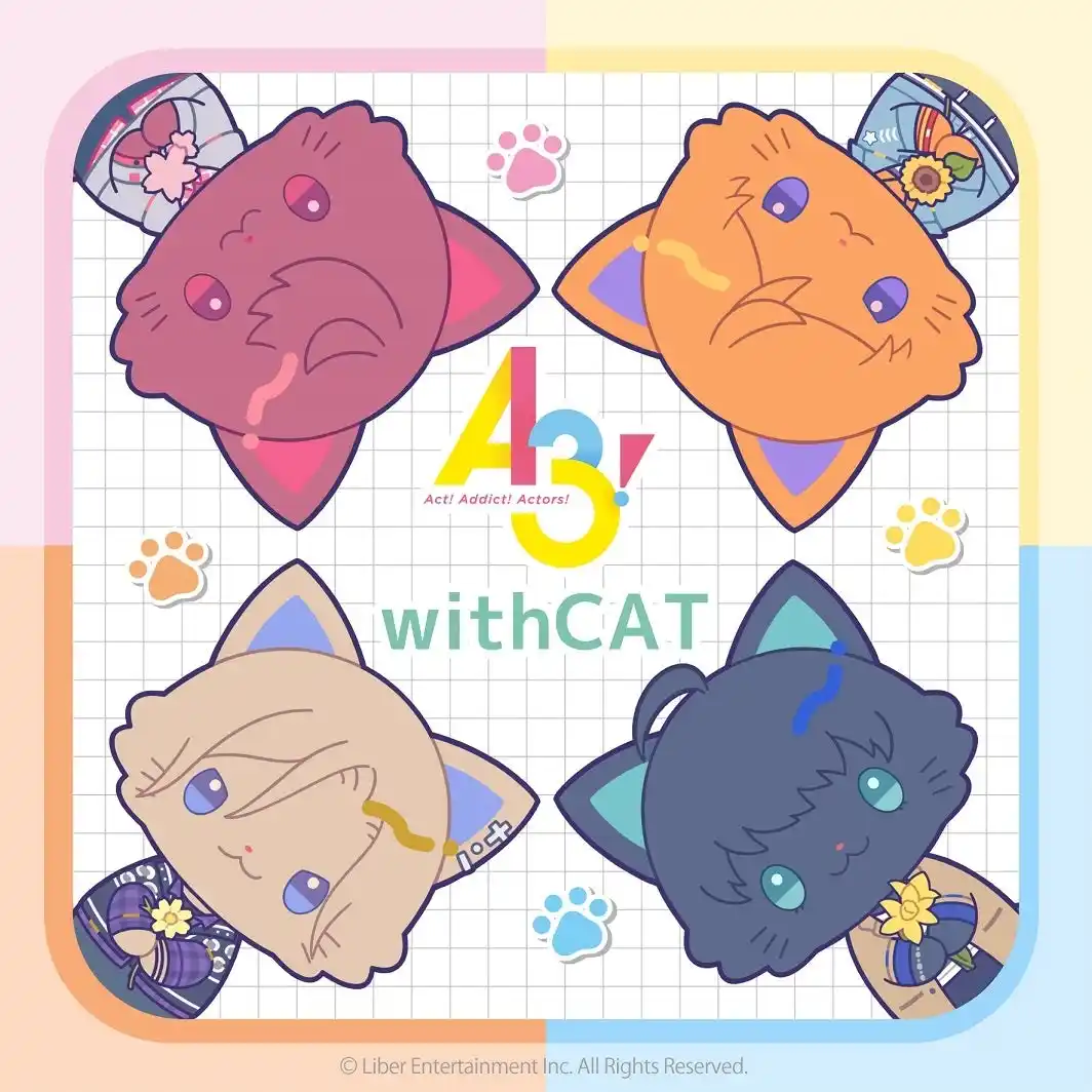 【株式会社ムービック】 大人気イケメン役者育成ゲーム『A3!（エースリー）』より、withCAT illustration Ver.が登場！