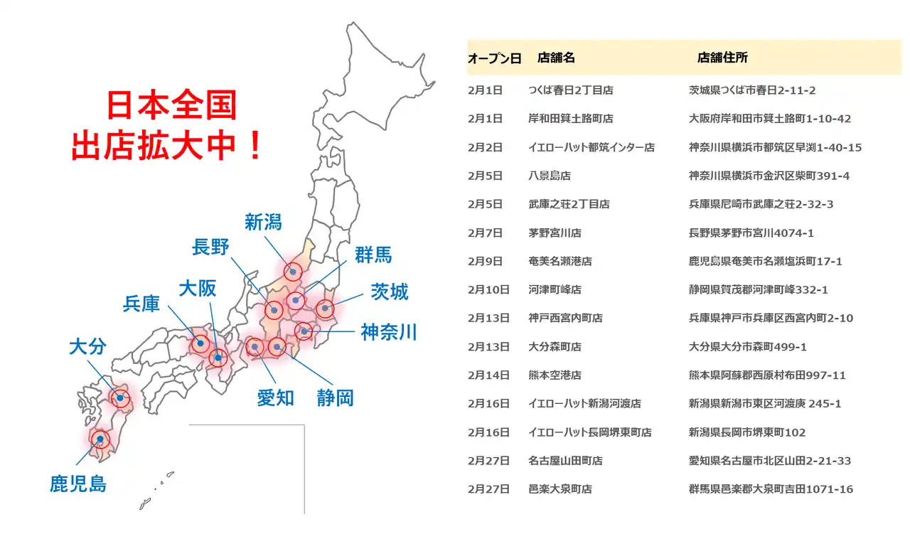 【2月速報】ニコニコレンタカー、15店舗が全国で一斉OPEN！