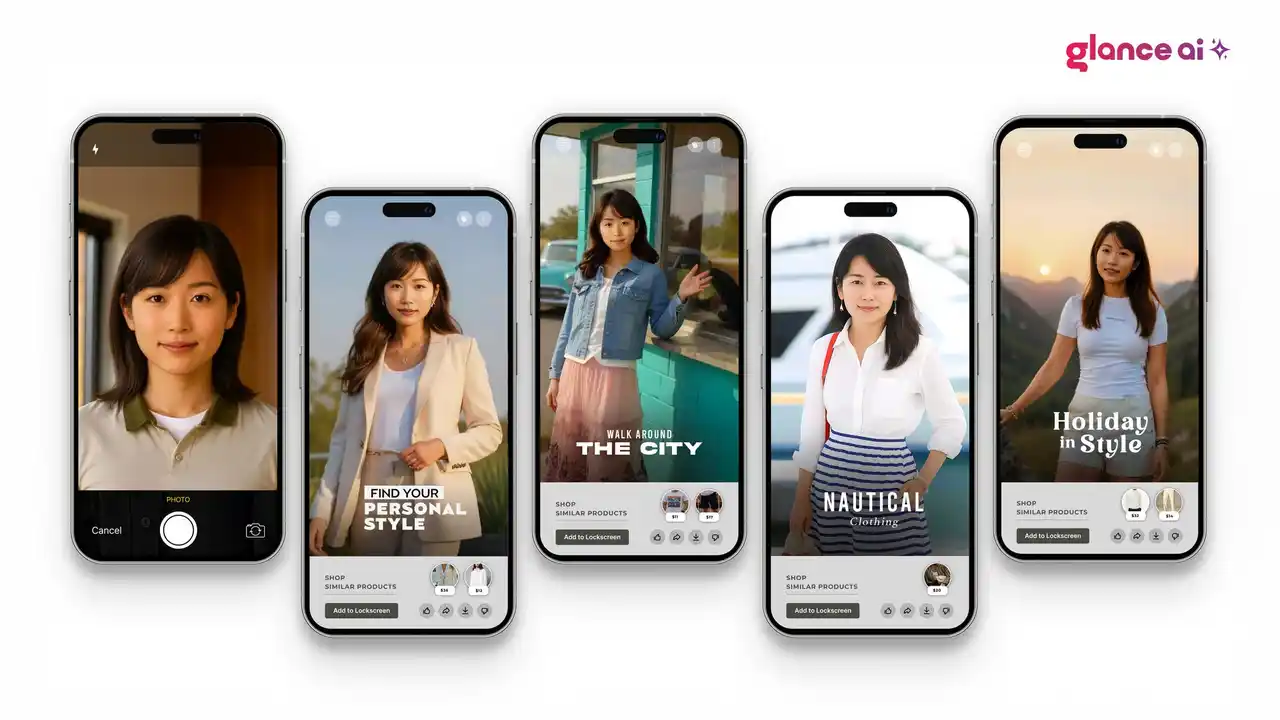 顔写真からAIが服コーデ、AQUOS R10で日本上陸【Glance Japan株式会社】 「Glance AI が日本に未来型コマースをもたらす」