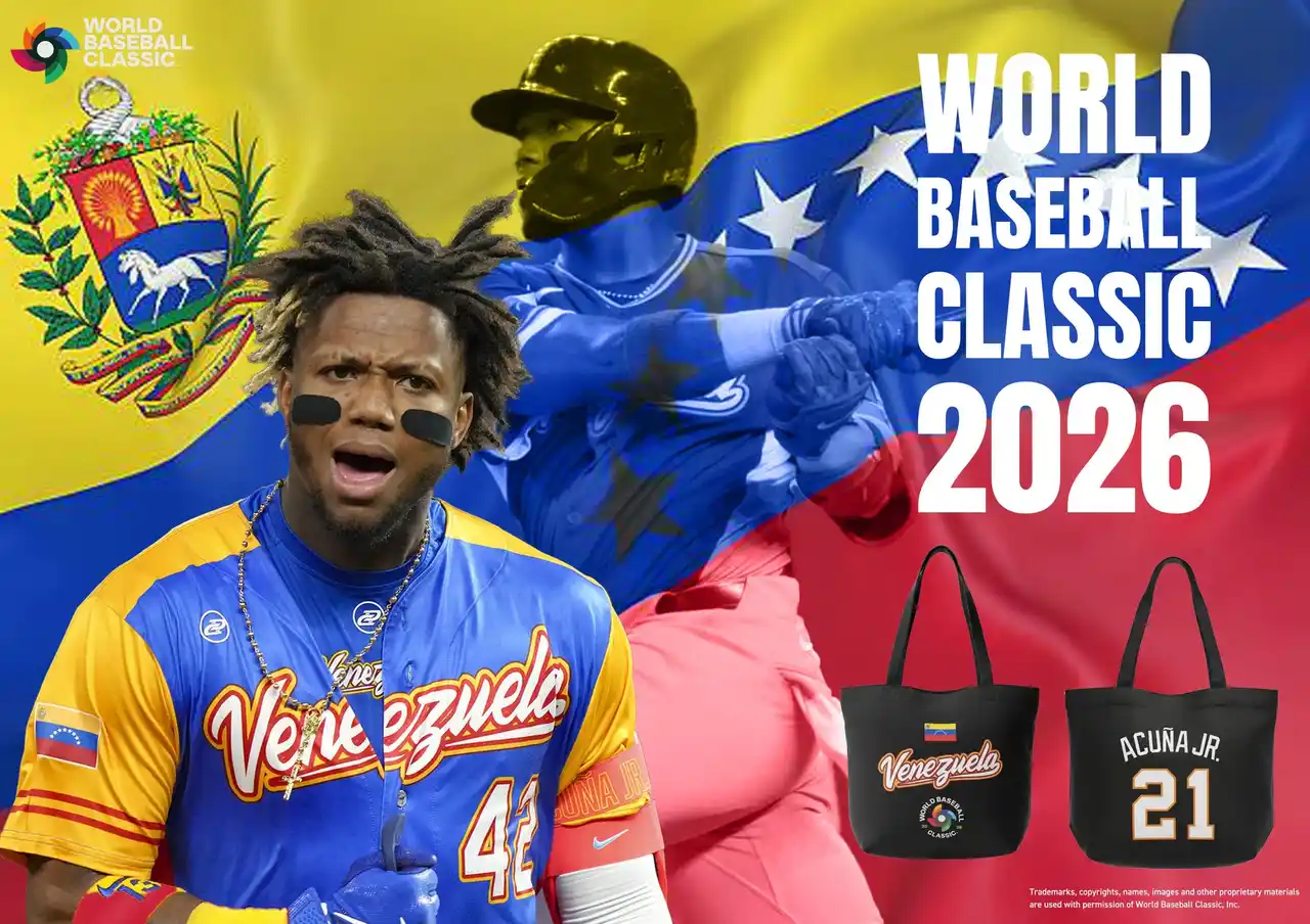 【株式会社イーカムグループ】 E-COMEGROUPより、WORLD BASEBALL CLASSIC 2026公式ライセンス商品『ベネズエラ代表トートバッグ』が登場！