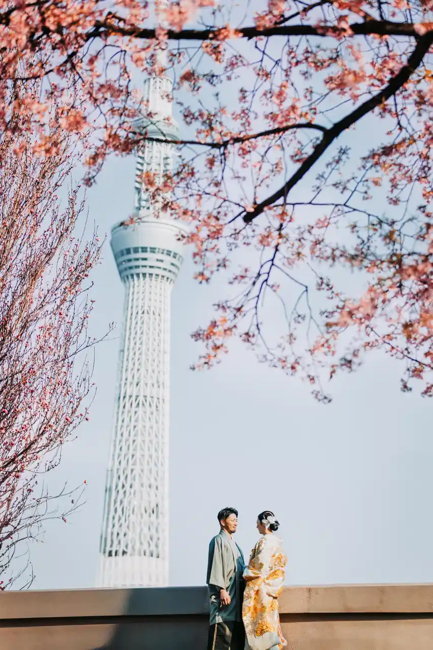 【浅草・桜】婚礼和装専門スタジオ「INAI WEDDING WASOU」が、2026年春の桜ロケーションフォト撮影の一般予約を開始！