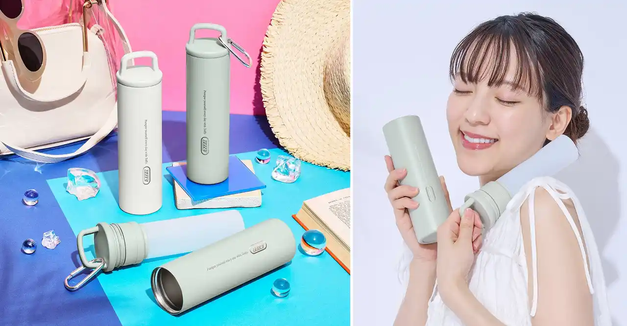 【株式会社ラドンナ】 熱中症対策に！真空ステンレスホルダーでひんやりが長続き！持ち歩ける氷のう「Toffy スティック氷のう〈カラビナ付き〉」発売