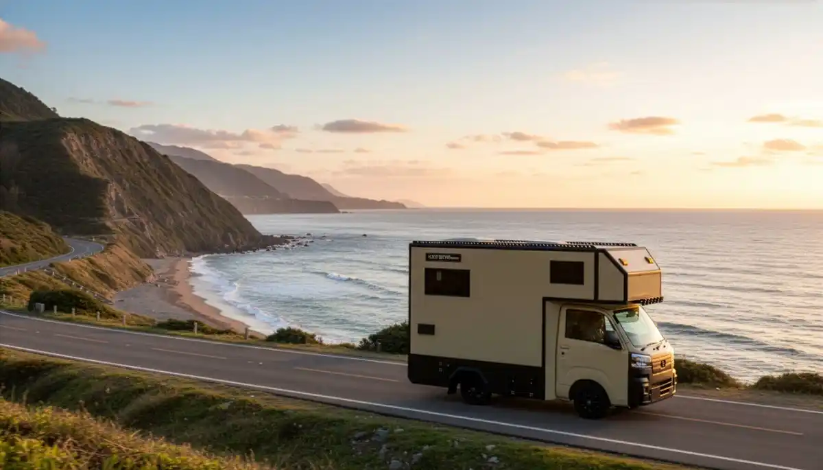 【株式会社ダイレクトカーズ】 “コンパクトなのに、本気で旅ができる” 新型コンパクトキャブコン『KATANAmini』 ジャパンキャンピングカーショー2026で世界初公開