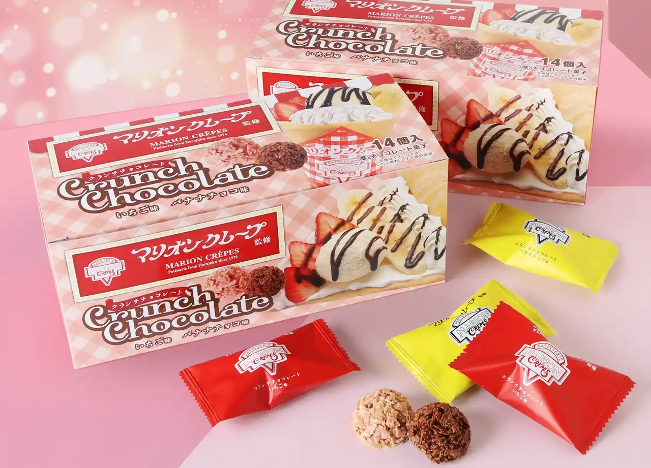 マリオンクレープ監修「クランチチョコBOX」がアミューズメント限定景品として登場！