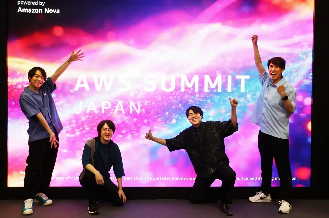 【株式会社baton】 約1,200名とAWSクイズバトル！　日本最大の “AWSを学ぶイベント” AWS Summit Japan にQuizKnockの伊沢拓司・須貝駿貴・鶴崎修功らが登場しました