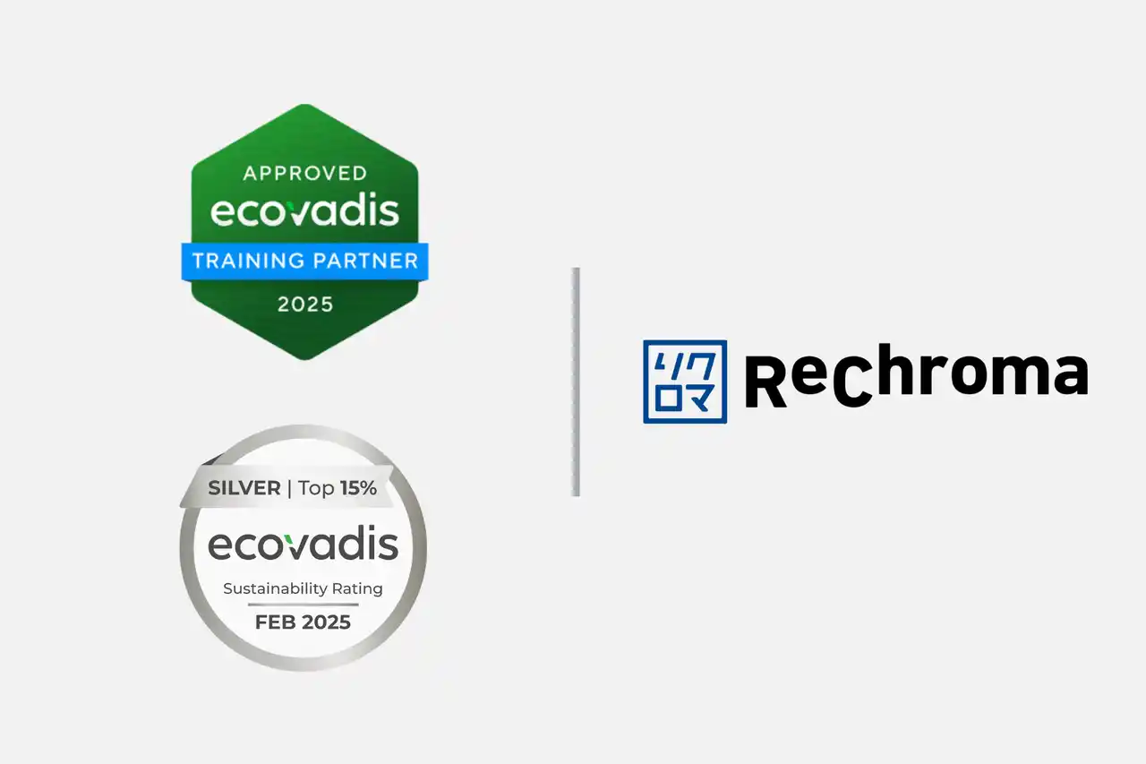 【リクロマ株式会社】 リクロマ、EcoVadis 認定トレーニングパートナーを取得。自社でもサステナビリティ評価で「シルバーメダル」を獲得