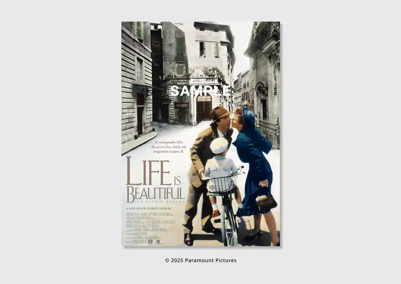 【入場者プレゼント決定！】90年代の名作『ライフ・イズ・ビューティフル』入場者に海外版ミニポスターをプレゼント
