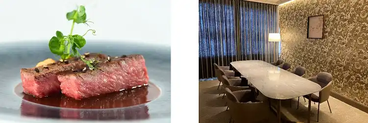 【コカ・コーラ ボトラーズジャパンホールディングス株式会社】 大阪・関西万博の会場内に出店する「ラウンジ＆ダイニング」　完全個室でフレンチを提供する「レセプションルーム」で神戸牛・国産牛肉のメイン料理付きビュッフェの提供を開始
