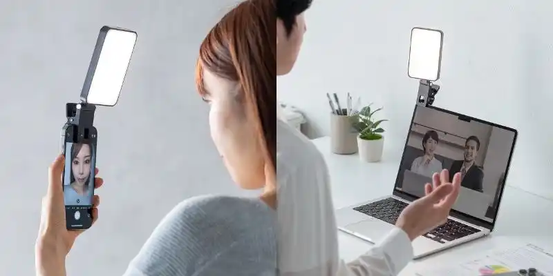 【サンワダイレクト】 手のひらサイズで本格配信！高演色LEDライトを8月28日に発売