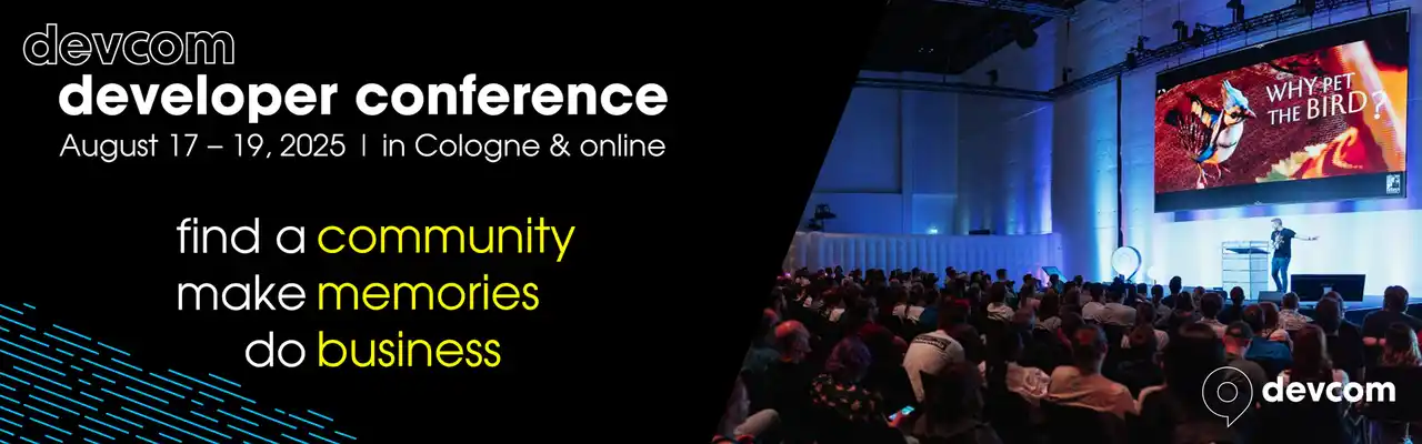 欧州最大ゲーム開発者カンファレンス「devcom 2025」が講演者アンケート結果を公開し、新たなインタラクティブ形式の基調講演セッションを発表