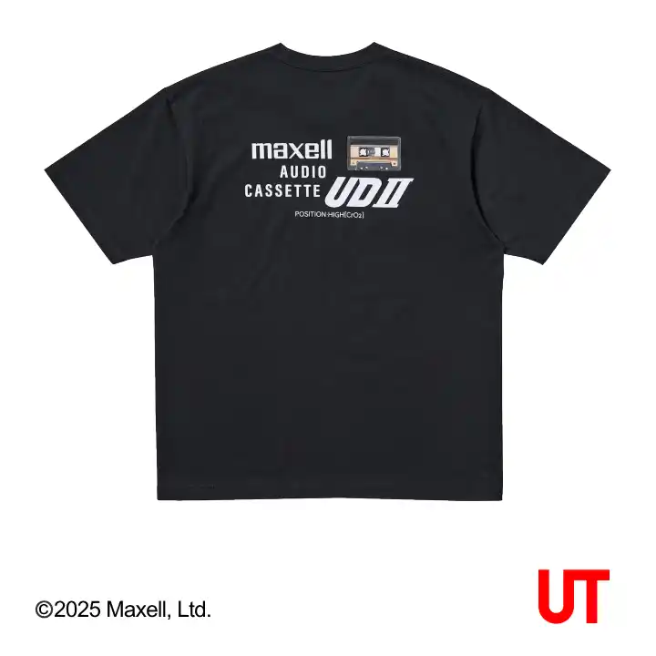 【マクセル株式会社】 ユニクロ「UT」に、マクセルのカセットテープ「UDII」をモチーフにしたデザインが採用