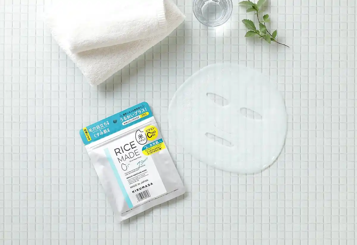 【菊正宗酒造株式会社】 菊正宗　ＲｉｃｅＭａｄｅ＋（ライスメイドプラス）シリーズ「ブライトモイスチャーマスク」新発売
