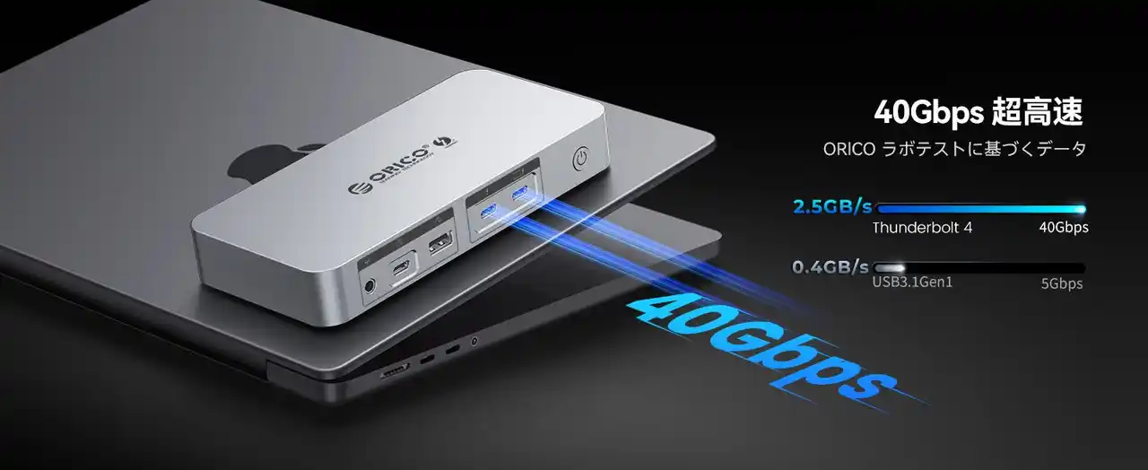 【新発売×32%OFF】Mac mini M4の真価を引き出す！ORICOのThunderbolt 4 ドッキングステーションが限定特価で登場