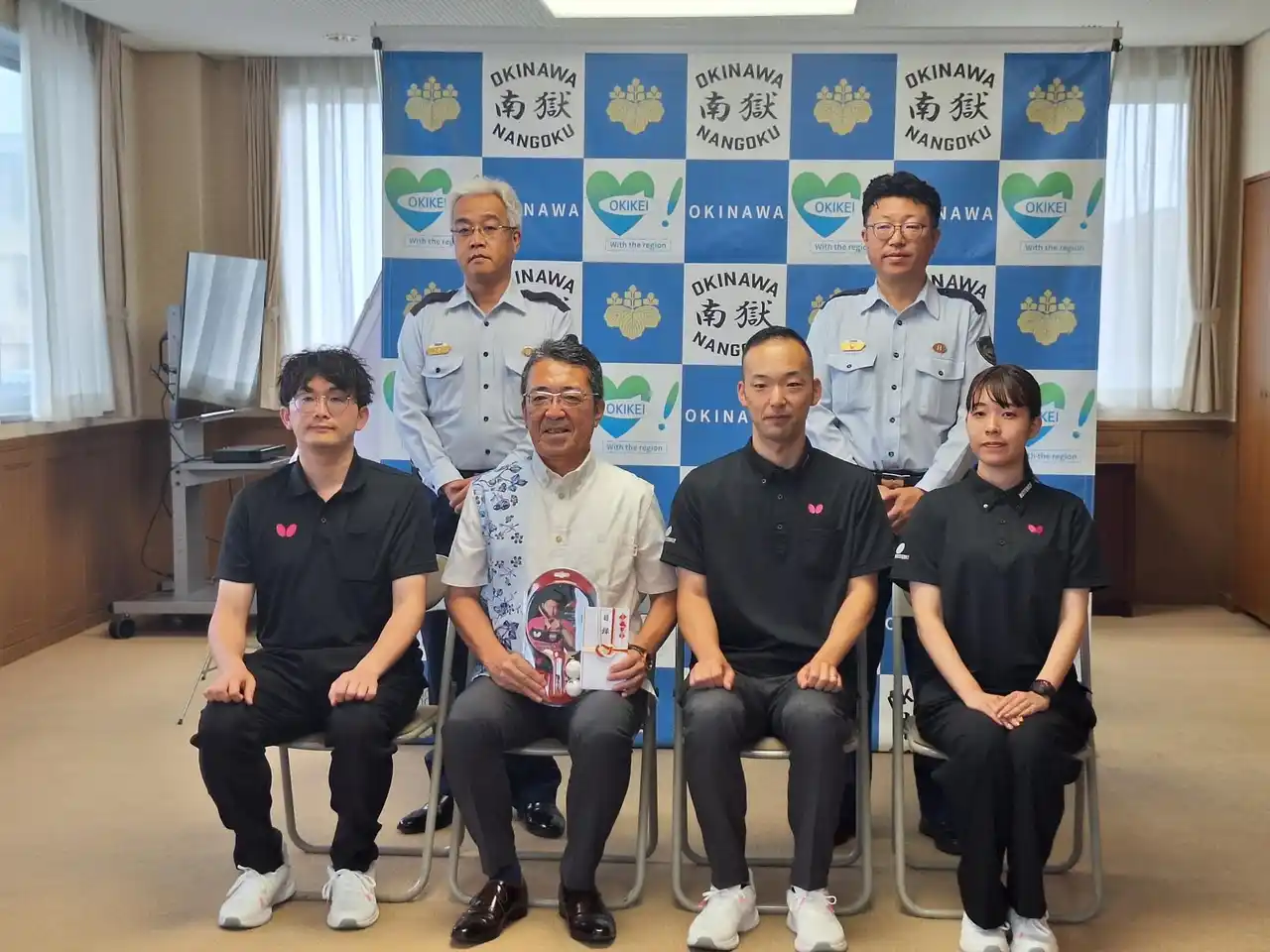 【株式会社タマス】 卓球のバタフライ　沖縄刑務所へ卓球台を寄贈