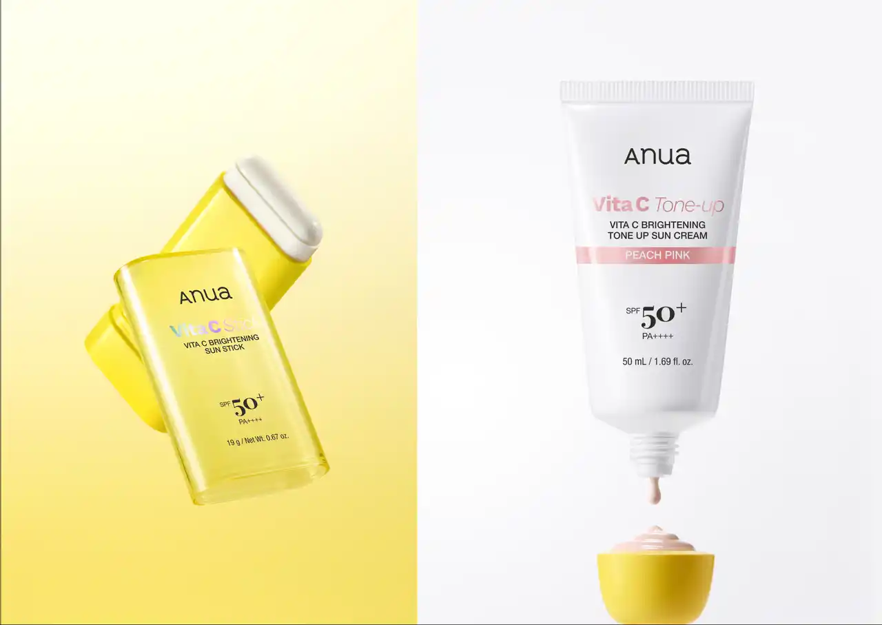 【株式会社The Founders JAPAN】 Anua、“ビタミン美容液発想”で、紫外線対策と日中ケアを両立するUVケアが登場 トーンアップUVクリーム＆サンスティックを新発売