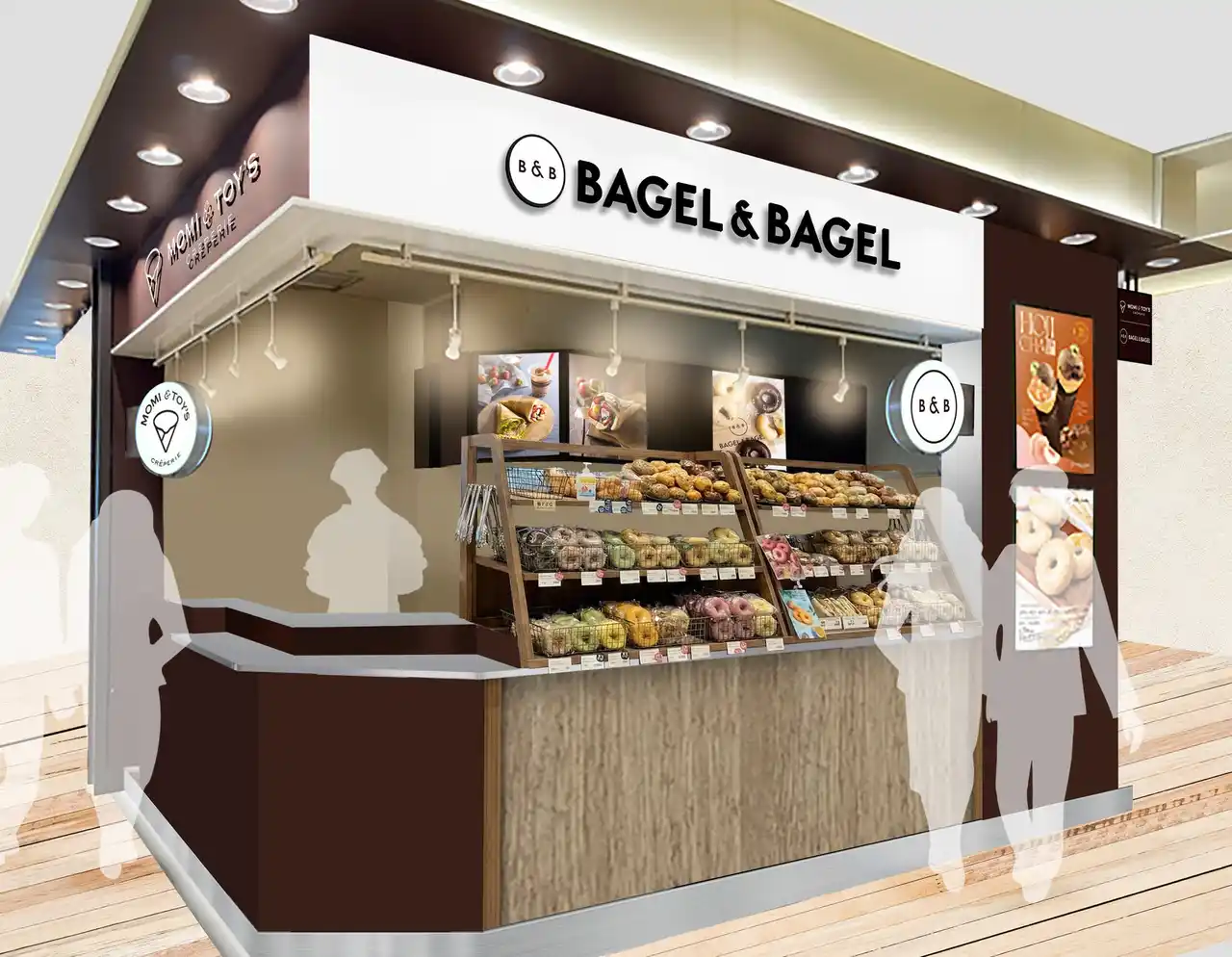 【株式会社JFLAホールディングス】 MOMI&TOY'S と BAGEL & BAGEL が共同店舗を出店！「MOMI&TOY'S / BAGEL & BAGEL 泉パークタウンタピオ店」が２月２日 (月) にオープンいたします