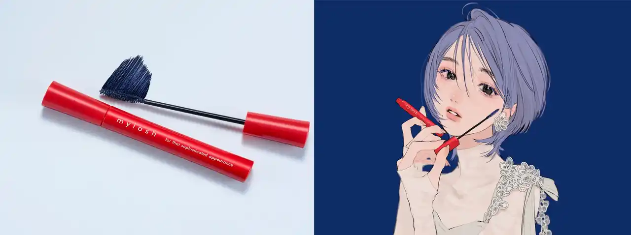 【オペラ】 売上No.1(※1)！まつげが自然に際立つマスカラ「マイラッシュ」から、ブルーニュアンスを効かせた限定色「ブルーベースブラック」を発売！