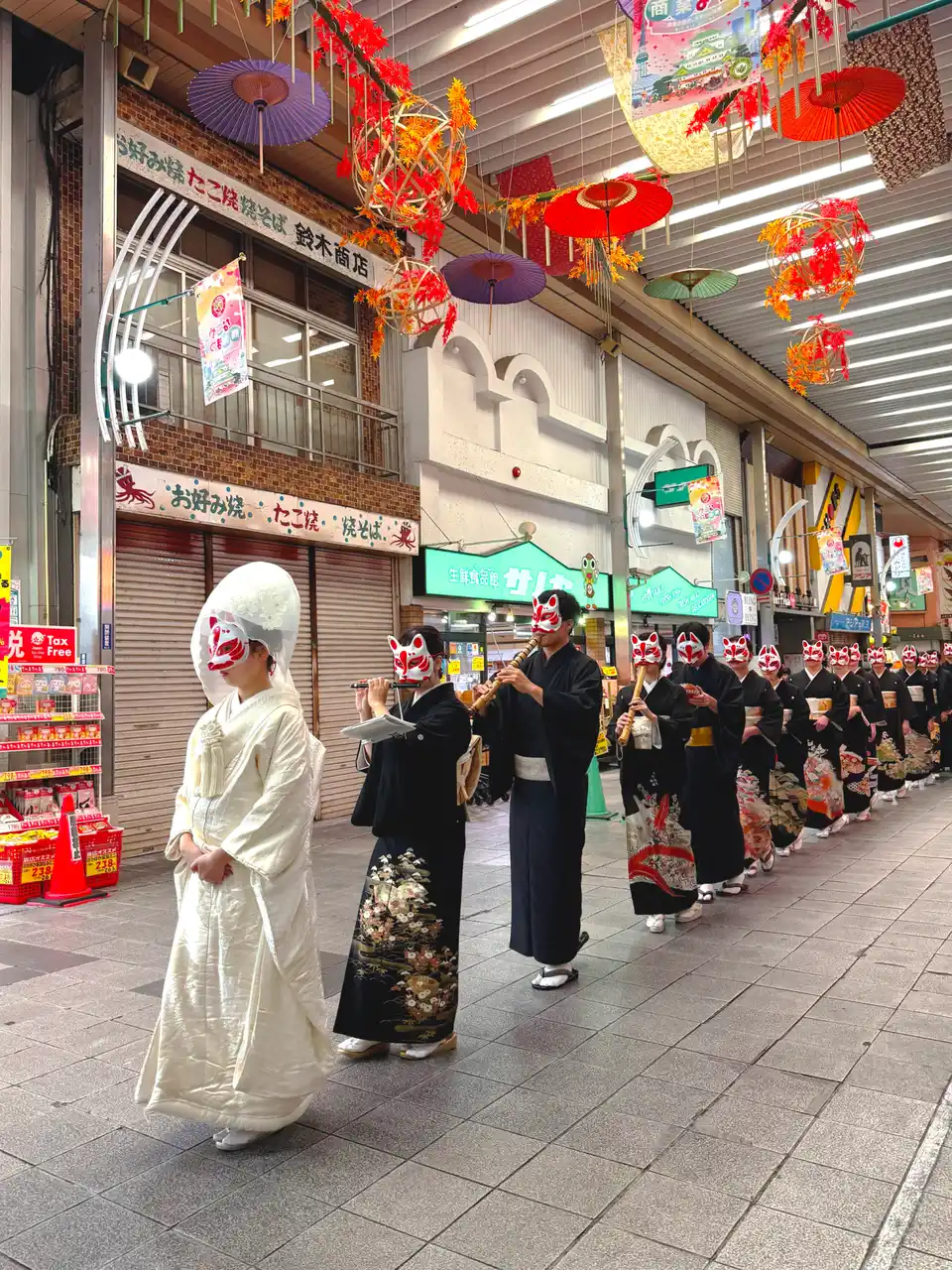 【開催レポート】クラブナージ音楽教室、10月31日に名古屋・大須で「第3回 狐の嫁入り行列」を開催