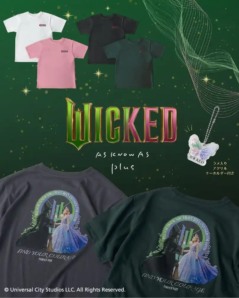 【株式会社mindo】 AS KNOW AS plusから『WICKED』のTシャツが登場！