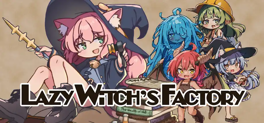 魔法の力で工場作り、目指せ不労所得。ドタバタローグライト工場SLG「Lazy Witch's Factory」、Steamストアページを公開