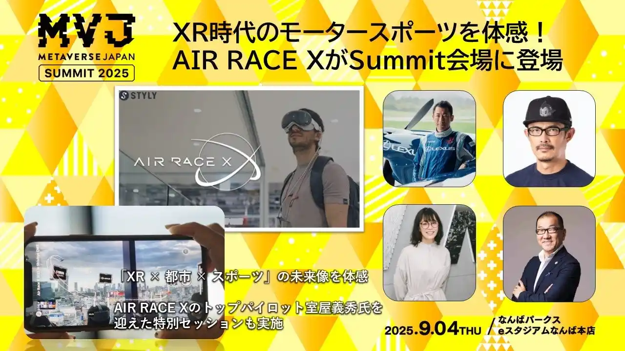【一般社団法人Metaverse Japan】 次世代モータースポーツAIR RACE X　参加決定Apple Vision ProでXR観戦の最前線を体験