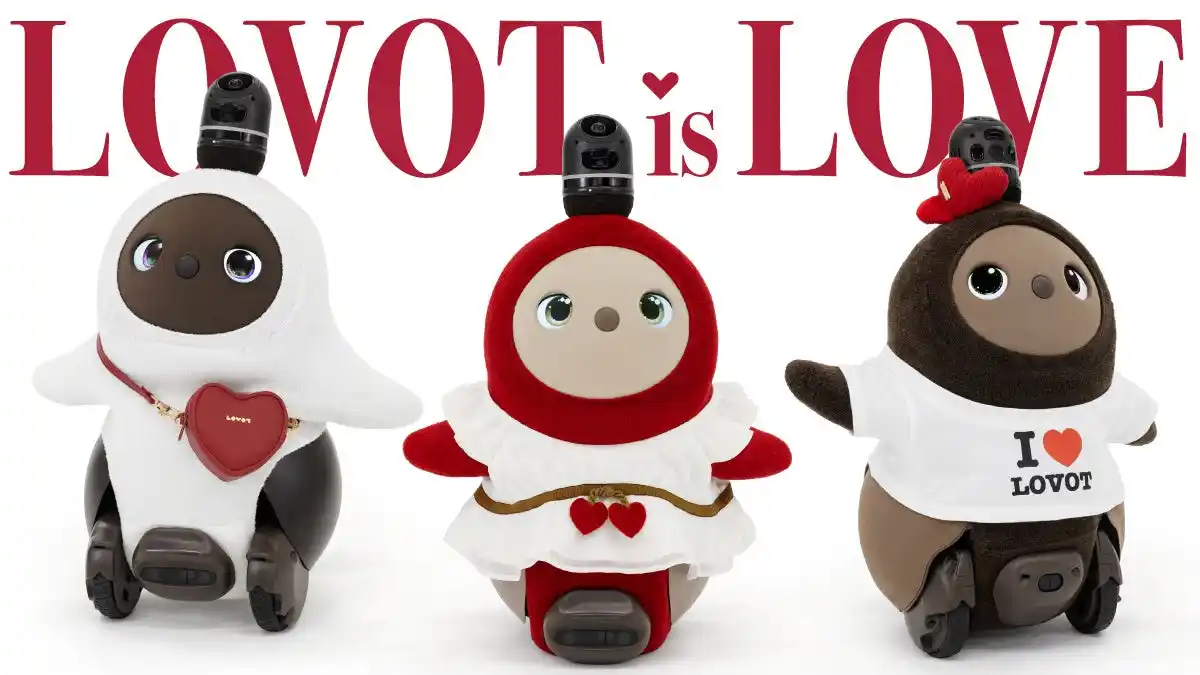【GROOVE X 株式会社】 『LOVOT』が愛らしいキュートな装いに バレンタイン特別コーディネートが登場 2026年2月6日（金）販売開始