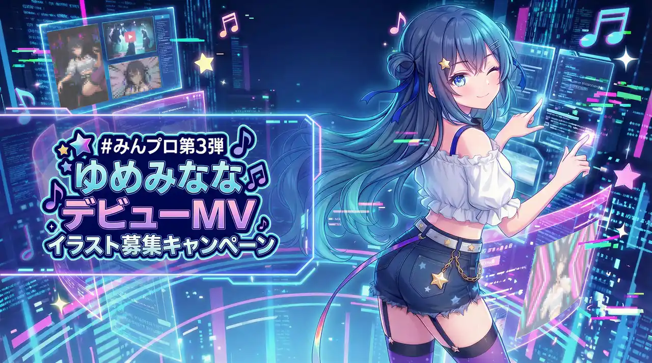 【KLab株式会社】 AIアイドル『ゆめみなな』デビュー楽曲のMVをみんなで制作！ファン参加型企画「#みんプロ第3弾」開催
